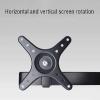 4 Monitor Mount, Heavy Duty Height Adjustable Stand for 17-27 Inch Screens, 360 Rotation, Metal Base, Holds Up to 8kg per Screen view 3