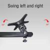 4 Monitor Mount, Heavy Duty Height Adjustable Stand for 17-27 Inch Screens, 360 Rotation, Metal Base, Holds Up to 8kg per Screen view 4