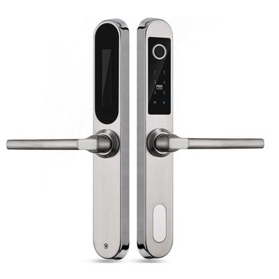 304 SS Smart Lock Electronic Biometric Fingerprint Scanner Keyless Touch Security Door Locks for Aluminum Glass Sliding Door (Color : A, Size : Left Pull) (C Right Push)