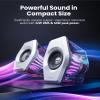 Edifier G2000 Pro Bluetooth Computer Speakers with 7.1 Virtual Surround Sound, RGB Lighting, USB & Aux Input - Ideal Gaming Desk Accessories for PC, PS5, Game Console (White) view 3