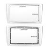 Car Radio Fascia Frame for 308 (2008-2015) & 408 (2011), 2 Din Silver Dash Kit view 3