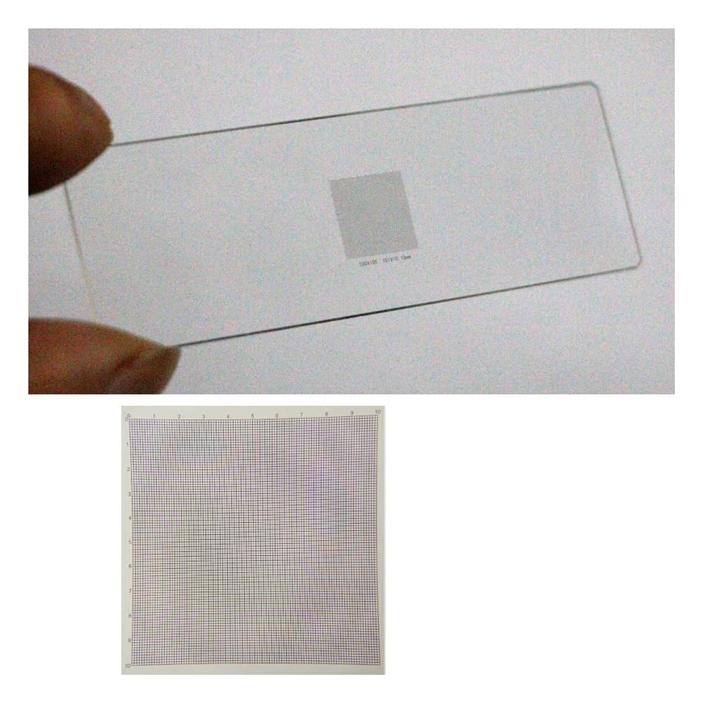 Lab Microscope Accessories Microscope Stage Micrometer Slide Optical Measuring Tool Measurement for Video Microscopio(951.T)