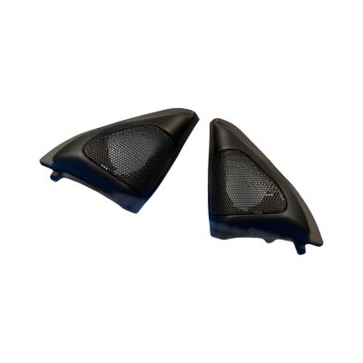Car Stereo Triangle Speakers Enclosure Covers Panel Trim Frame Mount for Front Left and Right Door Tweeters 2pcs