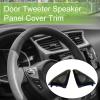 Car Stereo Triangle Speakers Enclosure Covers Panel Trim Frame Mount for Front Left and Right Door Tweeters 2pcs view 2
