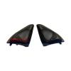 Car Stereo Triangle Speakers Enclosure Covers Panel Trim Frame Mount for Front Left and Right Door Tweeters 2pcs view 3