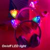 FLOKYU Kids Wireless Headphones LED Light up Cat Bluetooth Headphones, Color Changing Cat Ear Wireless Headsets with Microphone for Kids/Girls/School/Christmas (Pink Pro) view 2