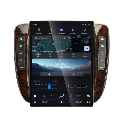 12.1'' Car Radio for GMC-Yukon/Chevy Suburban Tahoe 2007-2013 Android Auto Stereo Touchscreen GPS Navigation with Wireless Carplay Upgrade Unit