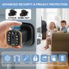 Richelock IU53 Double-Sided Fingerprint & Keypad Door Lock, All-Weather, Fully Waterproof Biometric Entry with Dual-Sided Codes, Same Key Both Sides for for Outdoor, Indoor, Gate, Fence view 3