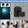 Richelock IU53 Double-Sided Fingerprint & Keypad Door Lock, All-Weather, Fully Waterproof Biometric Entry with Dual-Sided Codes, Same Key Both Sides for for Outdoor, Indoor, Gate, Fence view 4