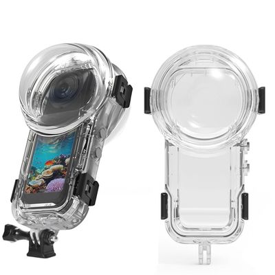 60M Waterproof Dive Case for Insta360 X5, Underwater Shooting Housing Invisible Diving Case Protective Cover Sleeve Shell with Mount Adapter Accessories for X5 Sports Camera