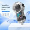 60M Waterproof Dive Case for Insta360 X5, Underwater Shooting Housing Invisible Diving Case Protective Cover Sleeve Shell with Mount Adapter Accessories for X5 Sports Camera view 2