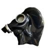 Latex Hoods Full Coverage Closed Head Cover with Gas Mask Respirator Back Zipper (S,Black) view 1