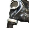 Latex Hoods Full Coverage Closed Head Cover with Gas Mask Respirator Back Zipper (S,Black) view 2