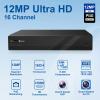 Anpviz 12MP 16 Channel POE NVR IP Security Video Audio Recorder Pre-Installed 4TB HDD, Only Plug & Play with Anpviz Cameras, Support 12MP/8MP/6MP/5MP/4MP/3MP IP PoE Camera for Business, NDAA view 2