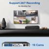 Anpviz 12MP 16 Channel POE NVR IP Security Video Audio Recorder Pre-Installed 4TB HDD, Only Plug & Play with Anpviz Cameras, Support 12MP/8MP/6MP/5MP/4MP/3MP IP PoE Camera for Business, NDAA view 4