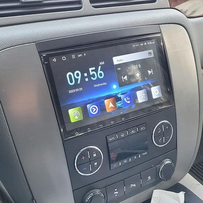 4+64G 8 inch Car Radio Stereo for GMC Sierra Yukon 2007-2013 for Chevrolet Silverado, Andriod 14 Double Din Touchscreen Car Radio 1080P with Carplay Andriod Auto WiFi GPS Bluetooth Backup Camera Mic