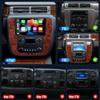 4+64G 8 inch Car Radio Stereo for GMC Sierra Yukon 2007-2013 for Chevrolet Silverado, Andriod 14 Double Din Touchscreen Car Radio 1080P with Carplay Andriod Auto WiFi GPS Bluetooth Backup Camera Mic view 2