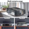 Qehuruxo Gray Marble Turntable Dust Cover  Universal Record Player Cover for SL-Q300/SL-B250/SL-B260 & More  Waterproof, Scratch-Resistant, Lightweight & Foldable view 3