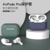 3 Pcs Set (White+Blue+Black) Case for AirPods Pro/Pro 2, Men Women Ultra Thin Soft Silicone TPU Solid Colors Earphone Cover Skin Earbud Protection Wireless Charging Cover for AirPods Pro view 2