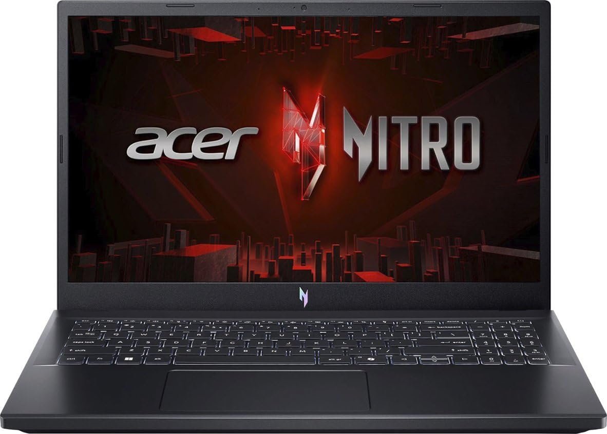 acer Nitro V 15 2024 Gaming Laptop 15.6" FHD IPS 144Hz 10-Core Intel i7-13620H 16GB DDR5 1TB SSD NVIDIA GeForce RTX 4050 6GB GDDR6 Thunderbolt 4 Wi-Fi 6 Backlit Keyboard Win10 Home w/ONT 32GB USB