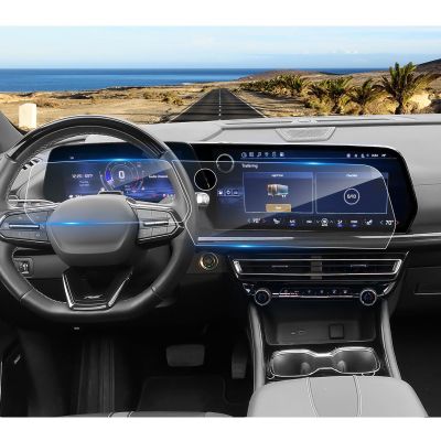 (2-pack) Coleya 2024 2025 2026 Traverse Screen Protector for Chevy Traverse (17.7In Navi+11In Dash) (LS/LT/Z71/High Country/RS), 9H Tempered Glass 2026 Traverse Accessories Anti-scratch&HD Transparent