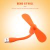 dxdxsmao 5.7Mini Flexible Bendable USB Fan, for Power Bank Laptop PC AC Charger Portable Hand Fan, Computer Summer Gadget(250cm) view 2