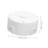 DIYEAH 4pcs Hemisphere Bracket Cord Hider Security Camera Cable Cover Outdoor Extension Cord Protector view 2
