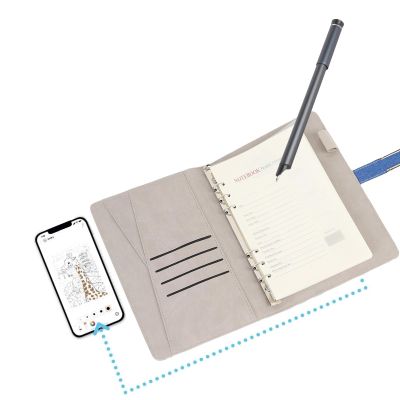 3 in 1 Digital Pen Smart Pen Writing Set, Smart Pens and Notebook for Note Taking, Convert to Text, Storing, and Sharing Paper Notes, Use with App, Compatible with Android (Blue)