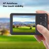 4K Digital Camera, 10X Optical Zoom 2X Digital Zoom WiFi Video Camcorder with 3 Inch HD Screen, 64MP Autofocus Camera with Flash for Photography (Black) view 2