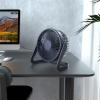 dxdxsmao Small USB Desktop Fan, 5 Inch Mini Silent Desktop Small Electric Fan, Used in Office Student Dormitory(Purple black) view 4