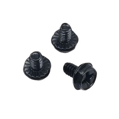 100pc 6#-32x5/6/8mm PC Case Power Supply PSU Hard Drive HDD Motherboard Video Card Head Mount Fix Screw Bolt(Black,6-32x8mm)