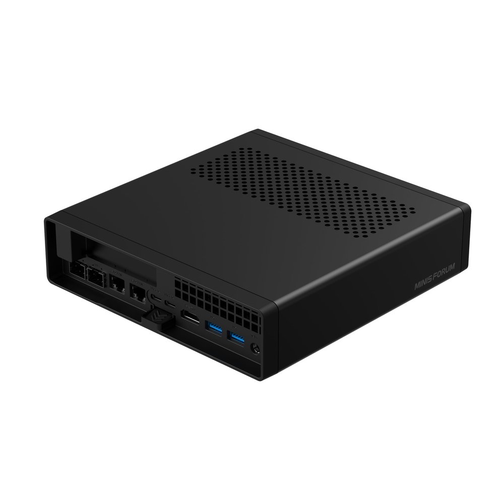 MINISFORUM AMD Ryzen 9 9955HX Barebone with MS-A2 Mini PC (16C/32T, up to 5.4GHz),PCIe16, HDMI/2x USB-C (8K@60Hz), 2X SFP+ 10G, 2X 2.5G LAN, 3X SSD M.2 (2280/22110/U.2),NO RAM/SSD/OS