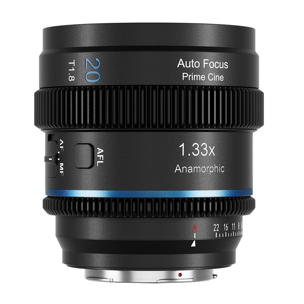 SIRUI 20mm T1.8 1.33X Anamorphic Lens, S35 Autofocus Lens for L Mount Cameras, DC-S5/S5M2, DC-S1/S1H/S1R, DC-S9, SL1, CL, FP, FPL (Blue Flare)