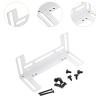 Hjdlhx CPU Cooler Rack Water Cooling Radiator Support for 120mm 90mm 80mm Fan Coolers Upgrade Cooling Bracket PC Heatsink Fan Holder, White view 2
