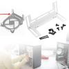 Hjdlhx CPU Cooler Rack Water Cooling Radiator Support for 120mm 90mm 80mm Fan Coolers Upgrade Cooling Bracket PC Heatsink Fan Holder, White view 4