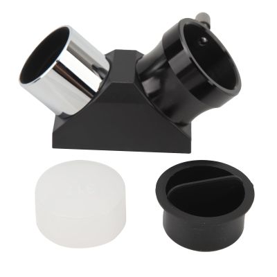 1.25 Inches 90 Degree Diagonal Mirror, Durably Aluminum Alloy Construction, Wide Angle Viewing, with Dust Covers, for Refractor Catadioptric Telescopes, Standard 1.25 Inch Interf