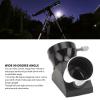 1.25 Inches 90 Degree Diagonal Mirror, Durably Aluminum Alloy Construction, Wide Angle Viewing, with Dust Covers, for Refractor Catadioptric Telescopes, Standard 1.25 Inch Interf view 2