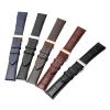 HMFang Genuine Leather Watch Strap Compatible With Armani Ar1674 1647 0389 0397 0398 1648 0382 Watch Band Butterfly Clasp 20mm 22mm Wristband(Black Gray,22mm) view 2