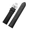 HMFang Genuine Leather Watch Strap Compatible With Armani Ar1674 1647 0389 0397 0398 1648 0382 Watch Band Butterfly Clasp 20mm 22mm Wristband(Black Gray,22mm) view 4