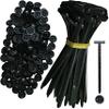 150PCS Nylon Universal Cable Tie Buckle  Heavy Duty Self-Locking Zip Ties Holder with Pin & Button Design, Plastic Cable Ties Tool Fasteners Car Body, UV Resistant Zipties for Car Daily Auto Fixing view 1