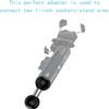 1 inch Ball Mount Base Adapter to 1" Ball Extension Arm Compatible with RAM Mount B Size Standard Dualball Socket Arms for Bike/Motorcycle/Camera/GPS (Black1) view 4