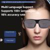 AI Translator Smart Glasses, Bluetooth Audio Sunglasses, 100+ Language Real Time Translation, Video Translation, Touch Function, for Travel and Daily Use view 4