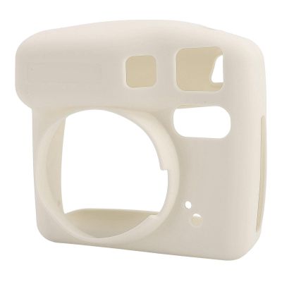 Akozon Camera Silicone Protective Case Wear Fall Soft Shell for SE Instant (Beige)