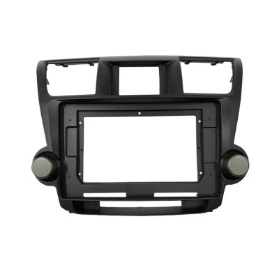 9/10 Inch Car Radio Frame Kit Compatible For TOYOTA Highlander 2008-2013 Audio Stereo Dash Panel Mounting Center Console Holder Bezel(Model A,9 inch)