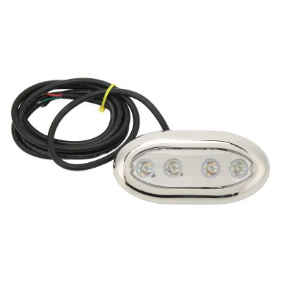 Qqmora Marine Underwater LED Light, Super Bright, IP68, Anti Water for Boat, Yacht, Waterside Night Fishing (RGB)