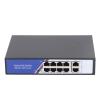 20Gbps Ethernet Switch, 10 Port Ethernet Switch, Plug and Play, Metal Housing, Fanless Design, 20Gbps Capacity, 250m Distance, Switches (US Plug 100-240V) view 3