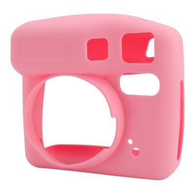 Akozon Camera Silicone Protective Case Wear Fall Soft Shell for SE Instant (Pink)