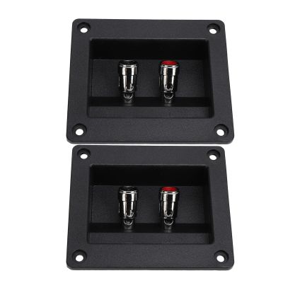 2PCS Speaker Box Terminal Subwoofer Box Terminal Cup Sp Loaded Jacks Double Binding Post Speaker Plates for Car RV Boat TerminalSubwoofer Termin Board