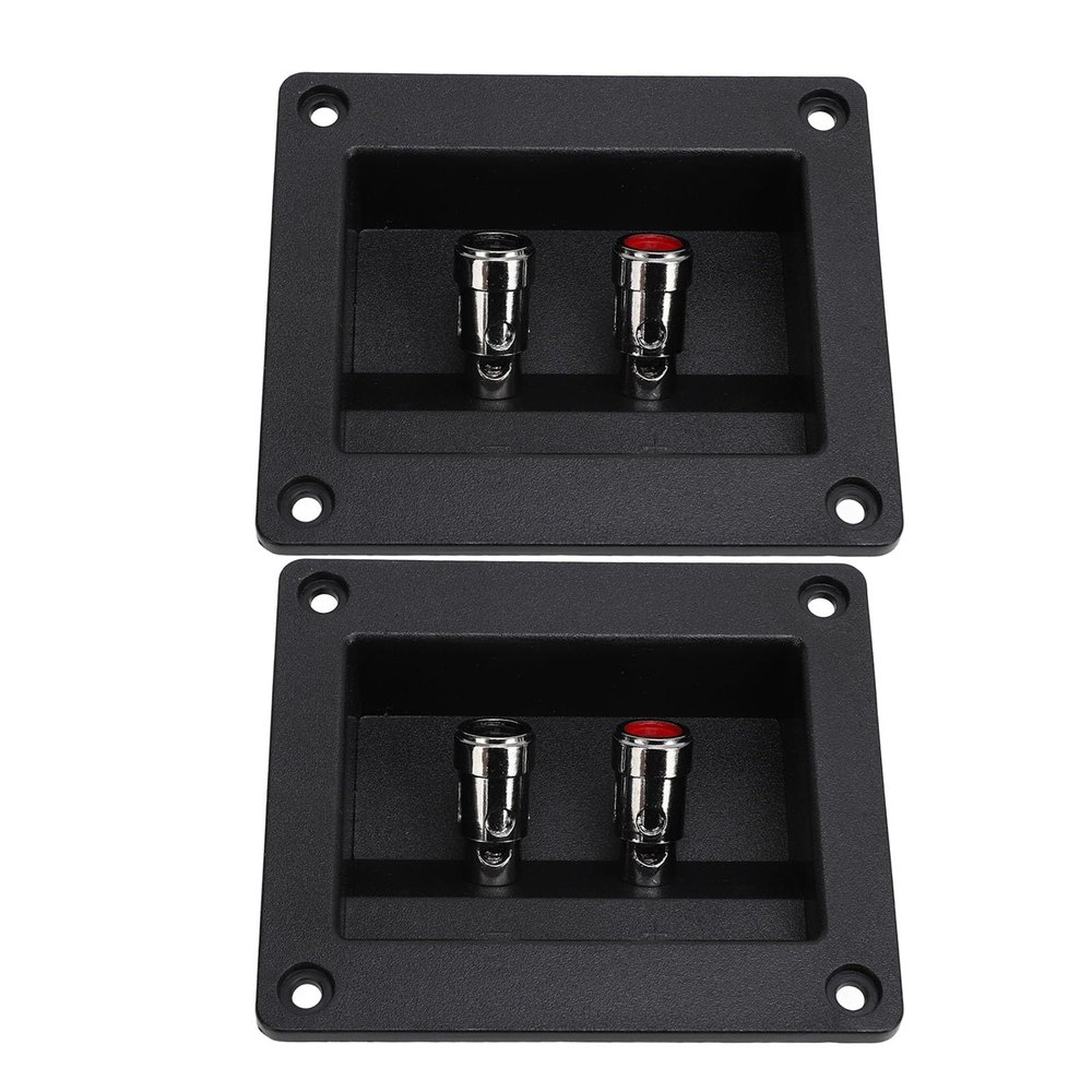 2PCS Speaker Box Terminal Subwoofer Box Terminal Cup Sp Loaded Jacks Double Binding Post Speaker Plates for Car RV Boat TerminalSubwoofer Termin Board