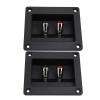 2PCS Speaker Box Terminal Subwoofer Box Terminal Cup Sp Loaded Jacks Double Binding Post Speaker Plates for Car RV Boat TerminalSubwoofer Termin Board view 1